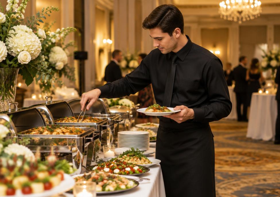 Garçons e Apoio de Buffet